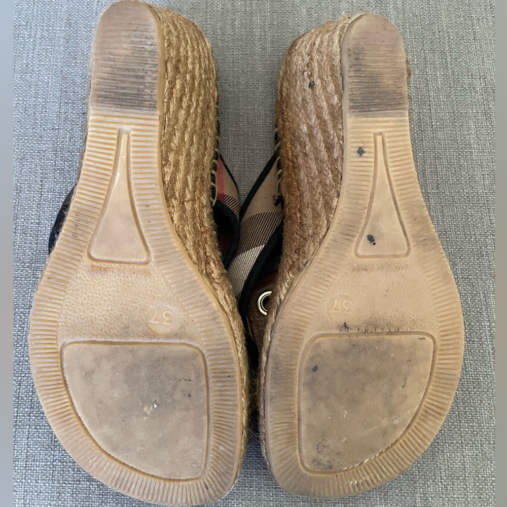 Burberry Canvas Colorblock Pattern Espadrilles - image 5